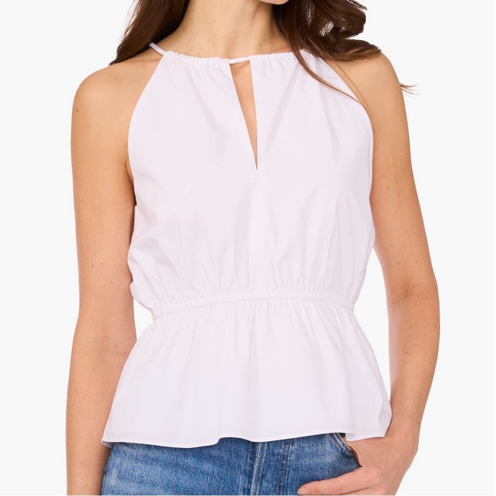 1.STATE Keyhole Peplum Tank